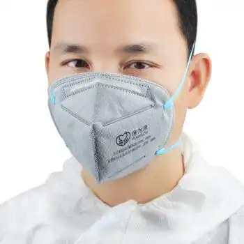 5防异味工业粉尘秋木工防尘打磨n95口罩 头戴式10个