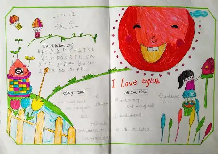 手抄报评比--三1班 写美篇我们的课堂chant英语手抄报