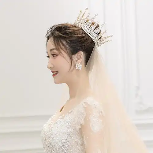 18#银色皇冠  头纱【图片 价格 品牌 报价】-京东