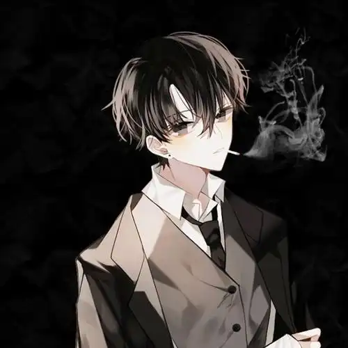 真心觉得男生抽烟的动作,很性感很帅气|抽烟动漫个性手绘男头