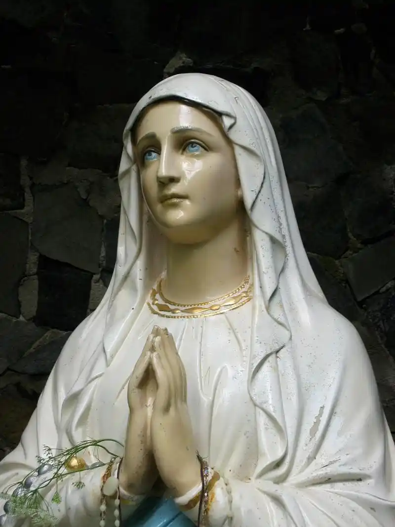 听说这尊圣母像在最近几周内多次流泪,而且还是在不同的时间和情况下