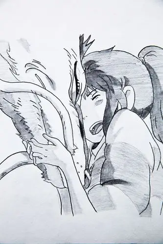 《千与千寻》手绘|动漫|动画片|蜂小太郎 - 临摹作品 - 站酷 (zcool)