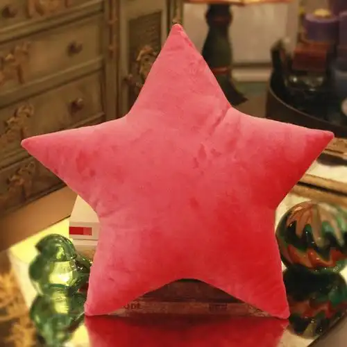 可爱五角五角星星星抱枕靠垫儿童饰品礼品毛绒玩具毛绒布艺类玩具