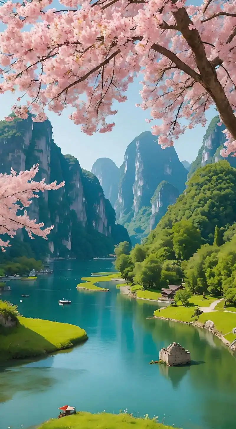 桂林山水美景.梦幻与真实,在桂林漓江相遇.山青水秀,如诗如画 - 抖音