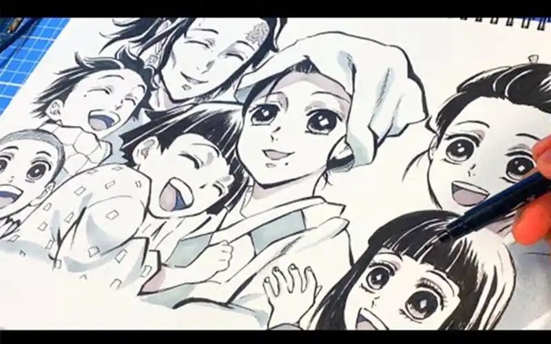 鬼灭之刃炭治郎一家全家福