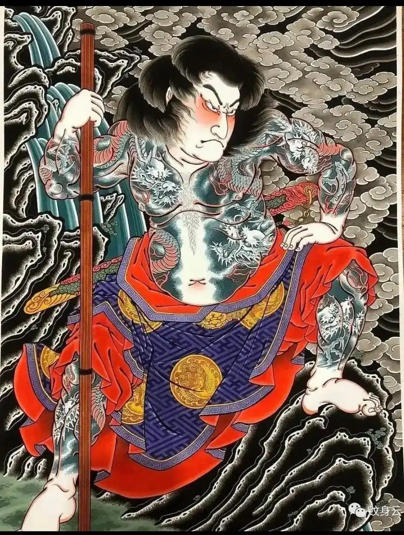 九纹龙史进合集#tattoo #日式老传统 - 抖音