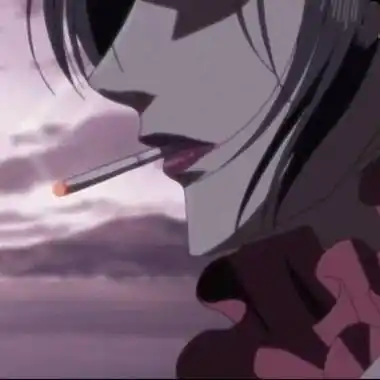 抽烟女头像高冷