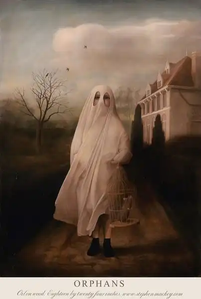 来自艺术家stephen mackey 的一组怪诞诡异的绘画艺术.