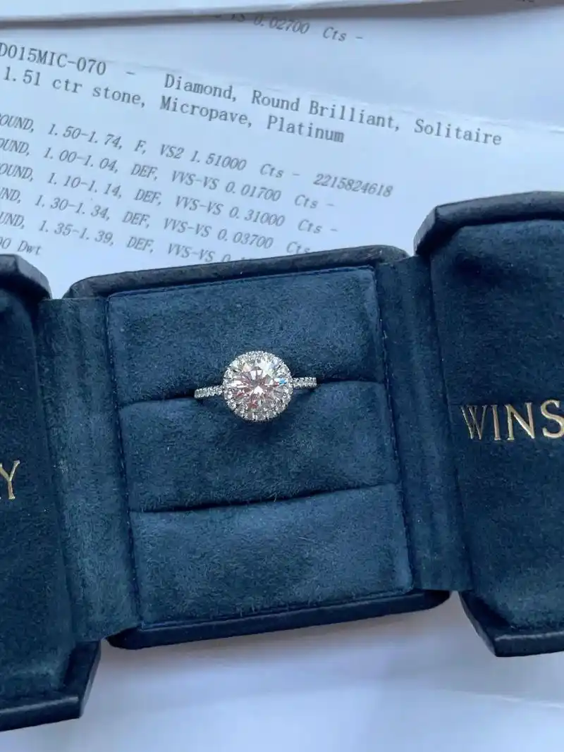 便宜出hw海瑞温斯顿1.51克拉the one钻戒 harry winston海瑞温斯顿1.
