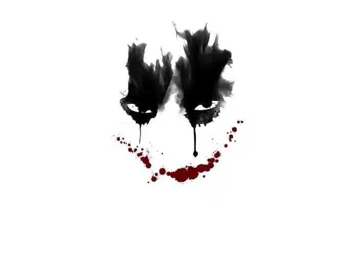 高清,简约,简约风,插画,诡异的笑,阴笑,吓,古风插画,古风wallpaper