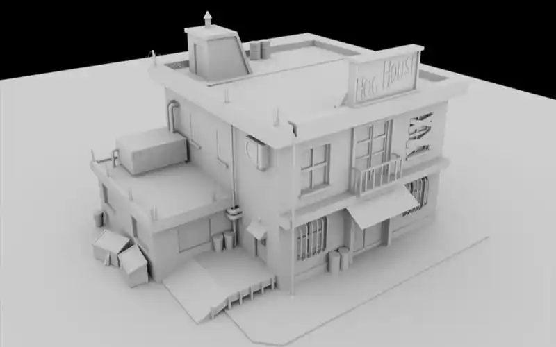 【maya场景建模】建模基础知识讲解,单体房屋建筑场景制作案例教学