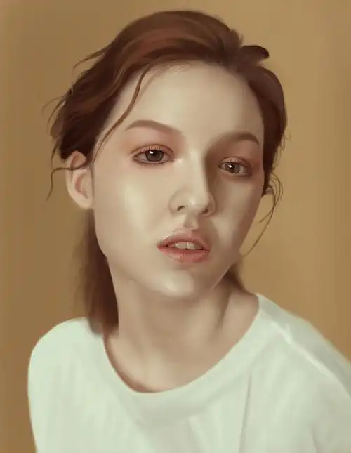 手绘人像临摹练习