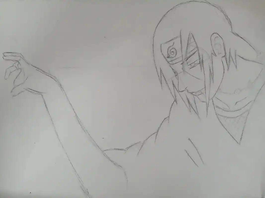 火影忍者 #临摹 #手绘 #宇智波鼬 - 抖音