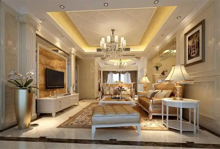 精美时尚简欧风格客厅装潢图片 - 维客网装修效果图