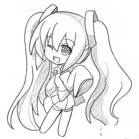 头像简笔画大全简笔画|萌萌的少女6个女生人物头像简笔画图片简笔画