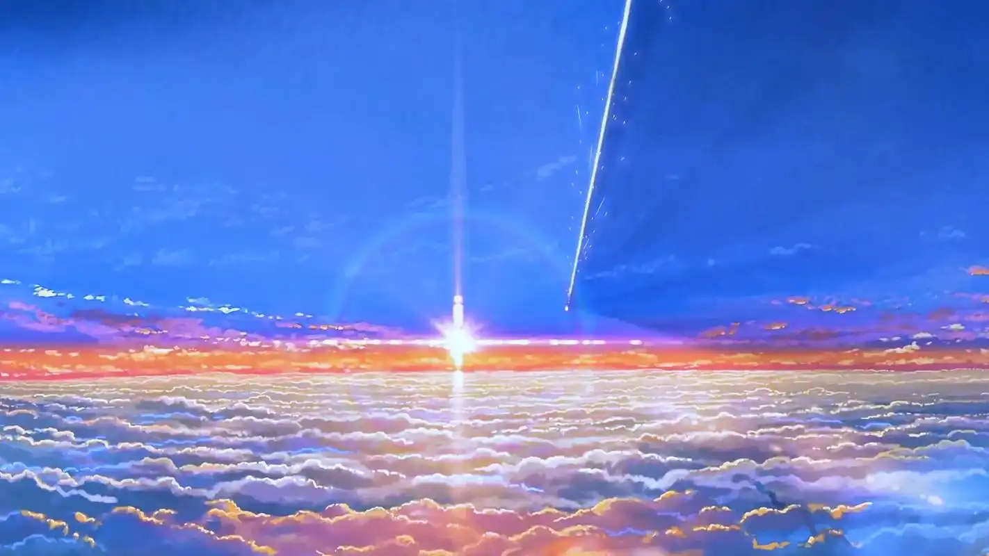 你列表第三位来看流星啦#动漫#新海诚 #你的名字#二次元# - 抖音