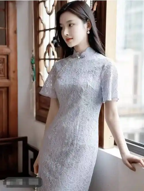 原创改良旗袍裙配什么鞋子好看图片