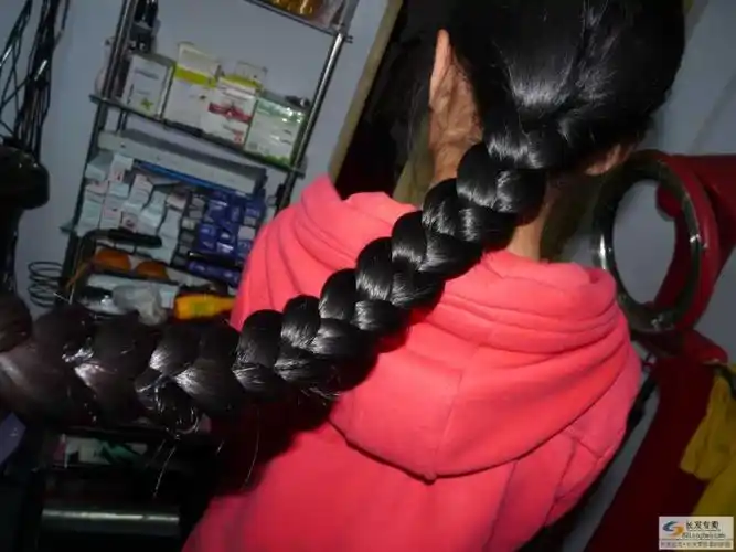 剪下少女80厘米乌黑粗辫子戈壁落日0126