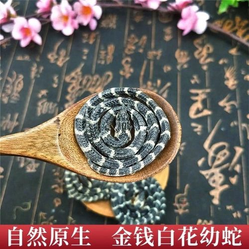 中药材金钱白花蛇正品小白花蛇一条包邮小花蛇正宗 银蛇