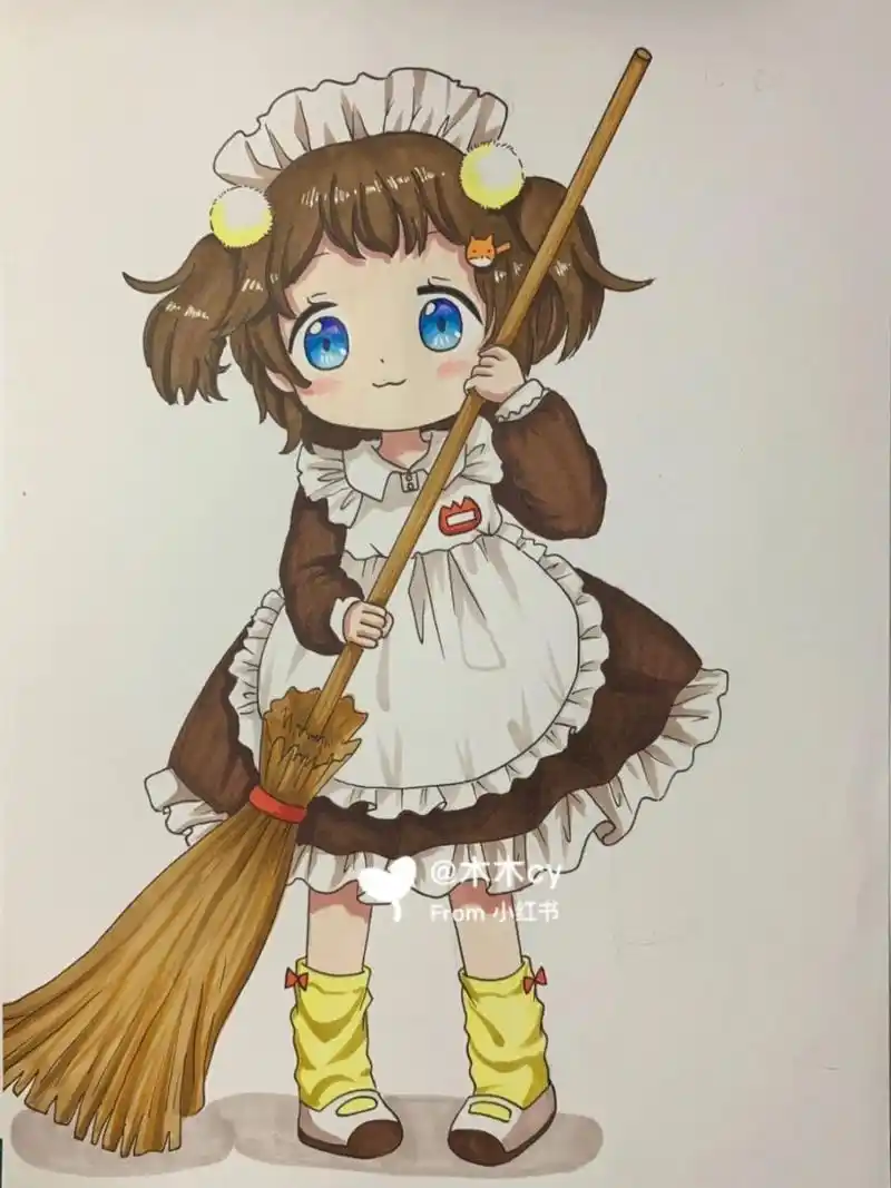 q版动漫 #动漫# #动漫热番推荐# #q版人物# #动漫分享# #马克笔手绘