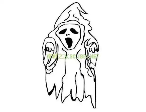 幽灵鬼魂简笔画图片 幽灵鬼魂怎么画恐怖鬼简笔画教程幽灵鬼魂简笔画