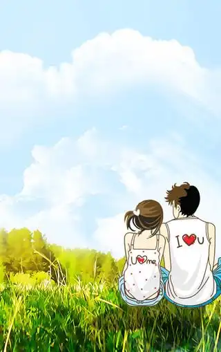 动漫唯美的爱情手机桌面壁纸