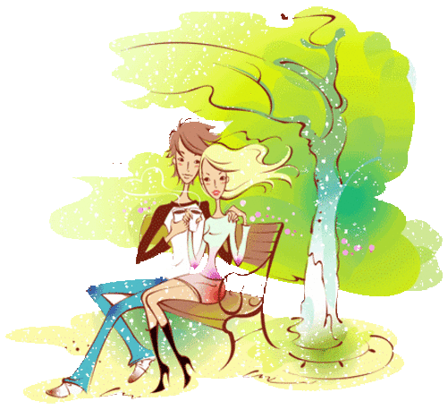 qq空间情侣闪图 粉红色的甜蜜感觉