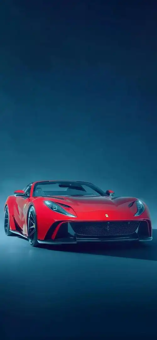 法拉利812红色烈马汽车高清手机壁纸