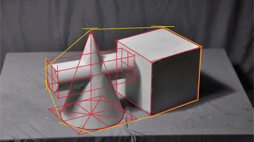 几何体石膏像结构透视大全
