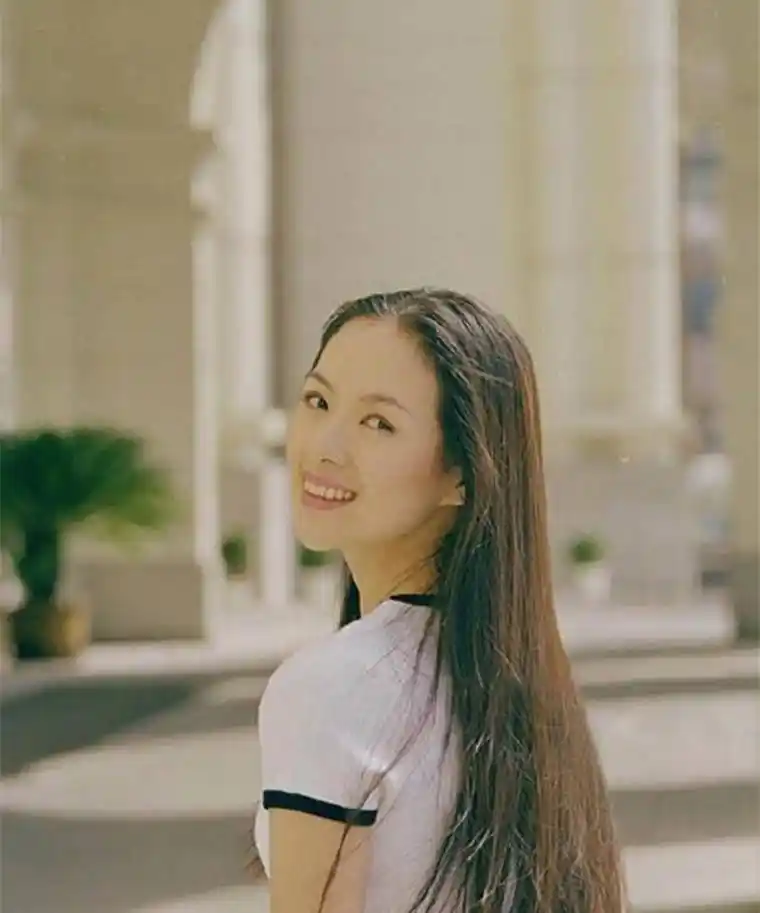 原创章子怡早年清纯照曝光粉色连体衣配松糕鞋好少女20年后也时髦