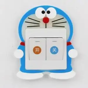 夜光开关贴墙贴保护套卡通可爱儿童房间灯开关立体防尘罩家用装饰