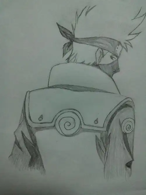 旗木卡卡西马克笔手绘教程#旗木卡卡西#火影忍者_马克笔_火影忍者