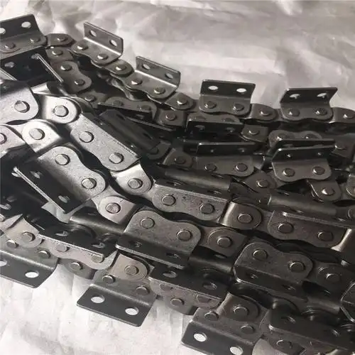 东华自强08b-1带耳链条 4分工业精密滚子链条 4分带弯板工业链条