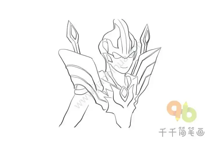 银河奥特曼的简笔画 银河奥特曼的简笔画法