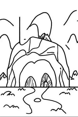 🎨洞穴简笔画✨