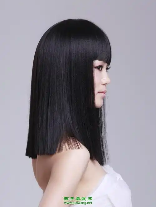 中短直发发型图片,中短直发怎么扎好看,中短直发扎法教程_发型图片