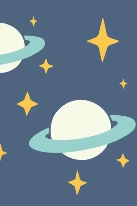 星空卡通画开发25 | 100简笔画 | 简单易画星球素材黑白画ins风简笔画