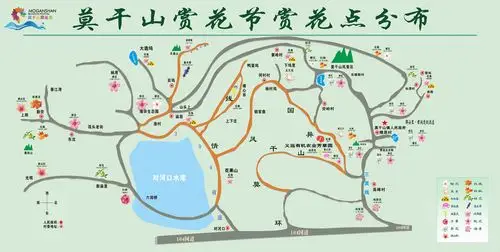 2019(第六届)莫干山赏花节将在这番明媚春光中启幕,带上这份赏花地图