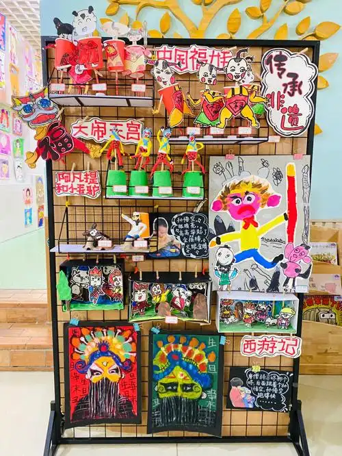 六一儿童节幼儿园画展布置