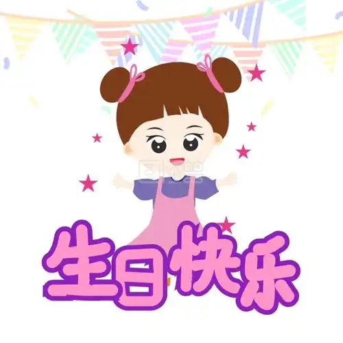 生日快乐庆祝卡通可爱表情包