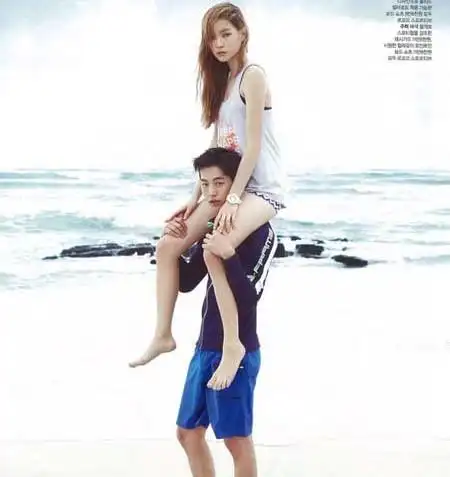 【图】南柱赫崔雪莉图片欣赏 金童玉女人气火爆