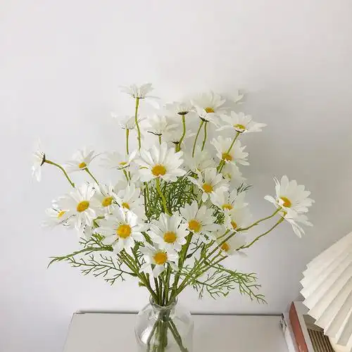 ins风手捧花仿真小雏菊5头荷兰假花房间客厅仿真花