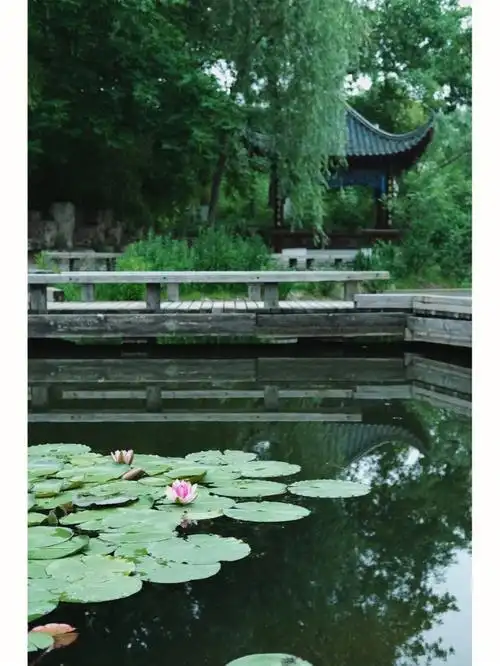 武汉最美的公园古琴台旁的琴台公园