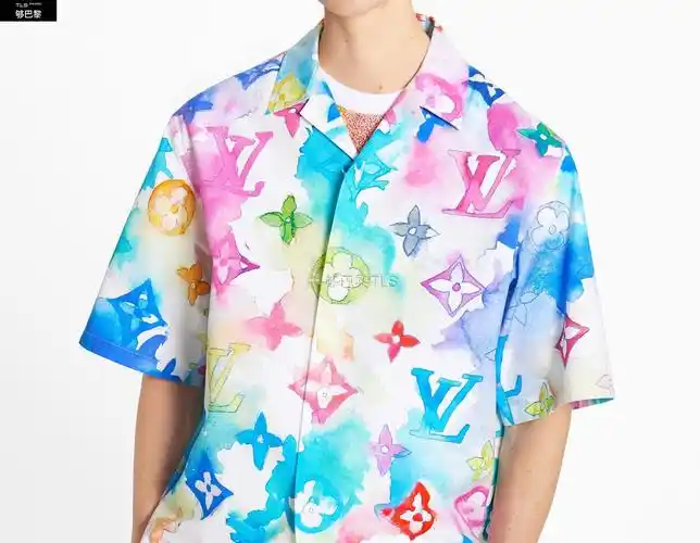 【包邮包税】 lv路易威登 21年春夏 男士 短袖衬衫 multicolor