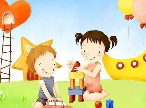 幼儿友好合作简笔画