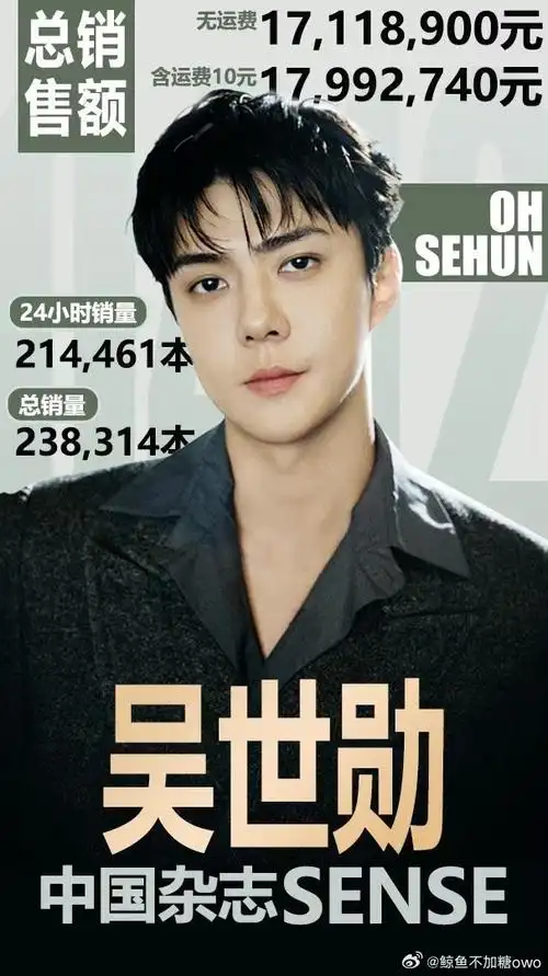 吴世勋##吴世勋颜值天才##吴世勋中国杂志销量##堂堂正正吴世勋##吴