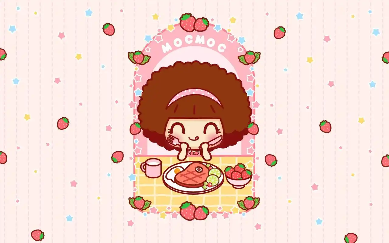 可爱卡通摩丝摩丝图片电脑壁纸