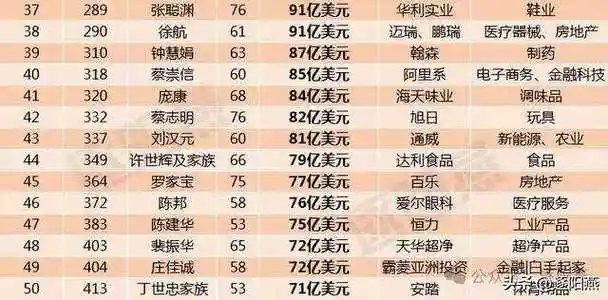 重磅!2024中国富豪排行榜出炉!拼多多黄峥身价大涨!