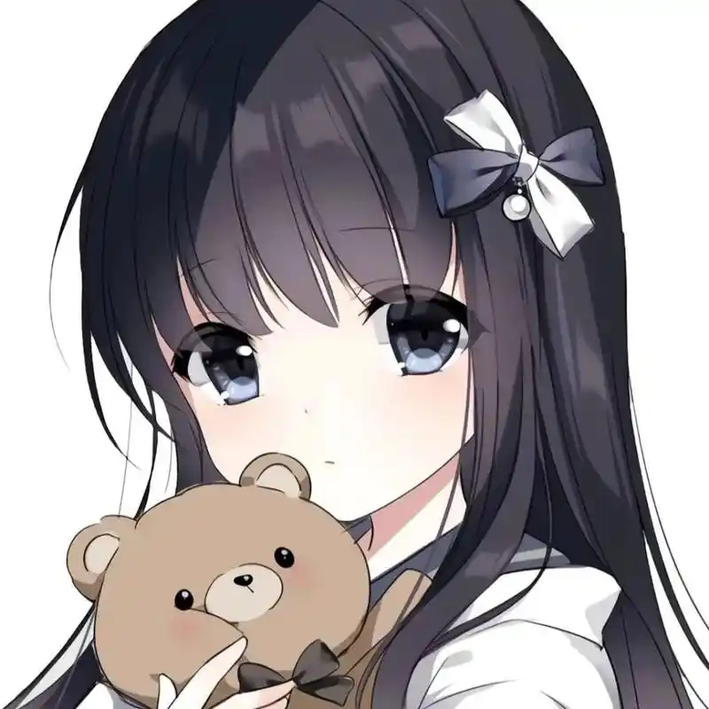 可爱头像女卡通呆萌  - 荷晶儿 - 抖音