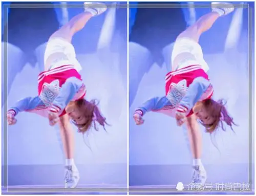 程潇空翻照美爆了,瞬间暴露的美女潇"真正腿长"